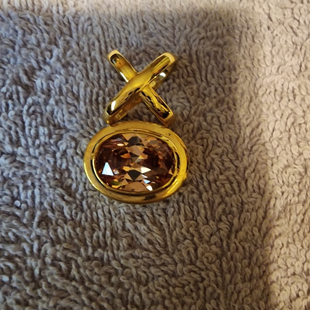 Large Yellow Stone Pendant